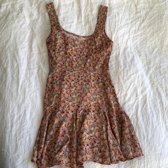 Doen Porto Silk Seashell Print Mini A Line Dress Tresors Da La Mer Soleil - Picture 10 of 11